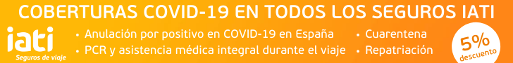 Banner Seguro de Viaje Iati con coberturas Covid-19