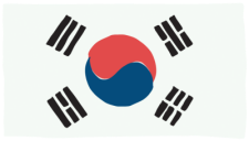 Bandera de Corea del Sur