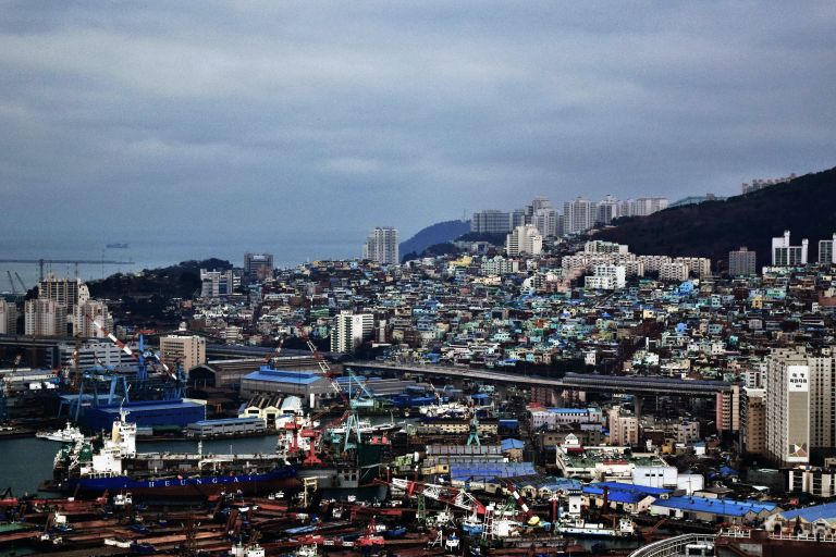 Ciudad de Busan en Corea del Sur