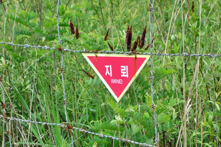 Campo de minas en Corea del Sur