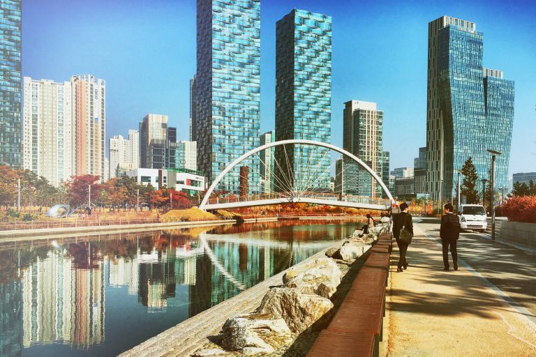 Ciudad de Incheon en Corea del Sur