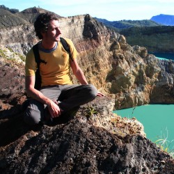 Sergio en la isla de Lombok en Indonesia