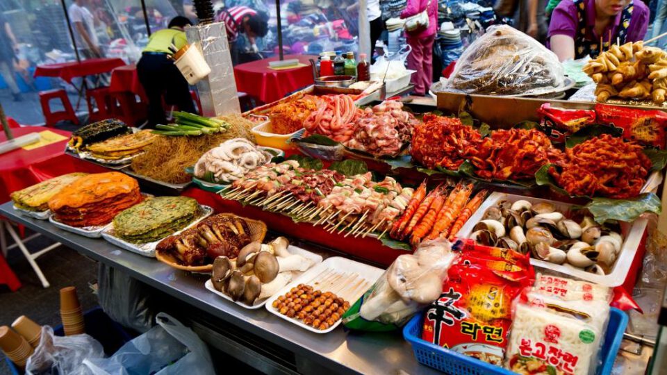 Puesto de comida en Corea del Sur